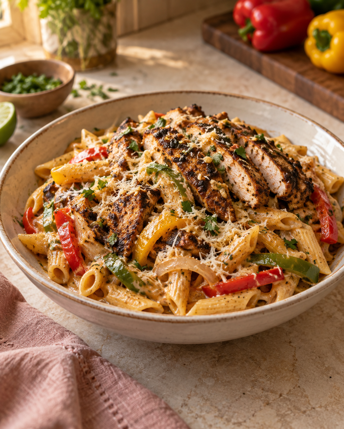Creamy Rasta pasta from Munchies Kitchen